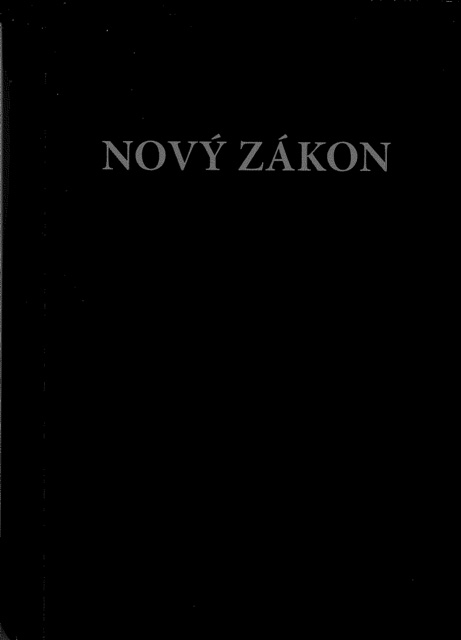 Novy Zakon (Tschechisch)